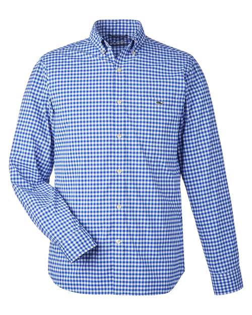 vineyard vines Men's On-The-Go Nylon Gingham Shirt